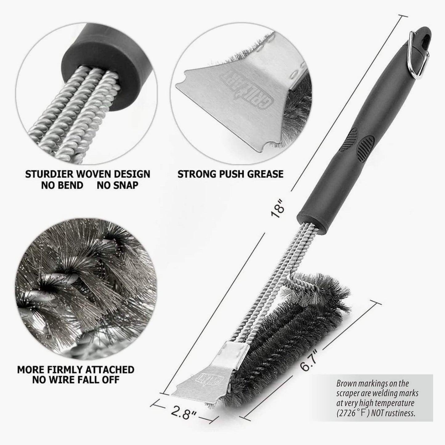 Stainless Steel BBQ Brush