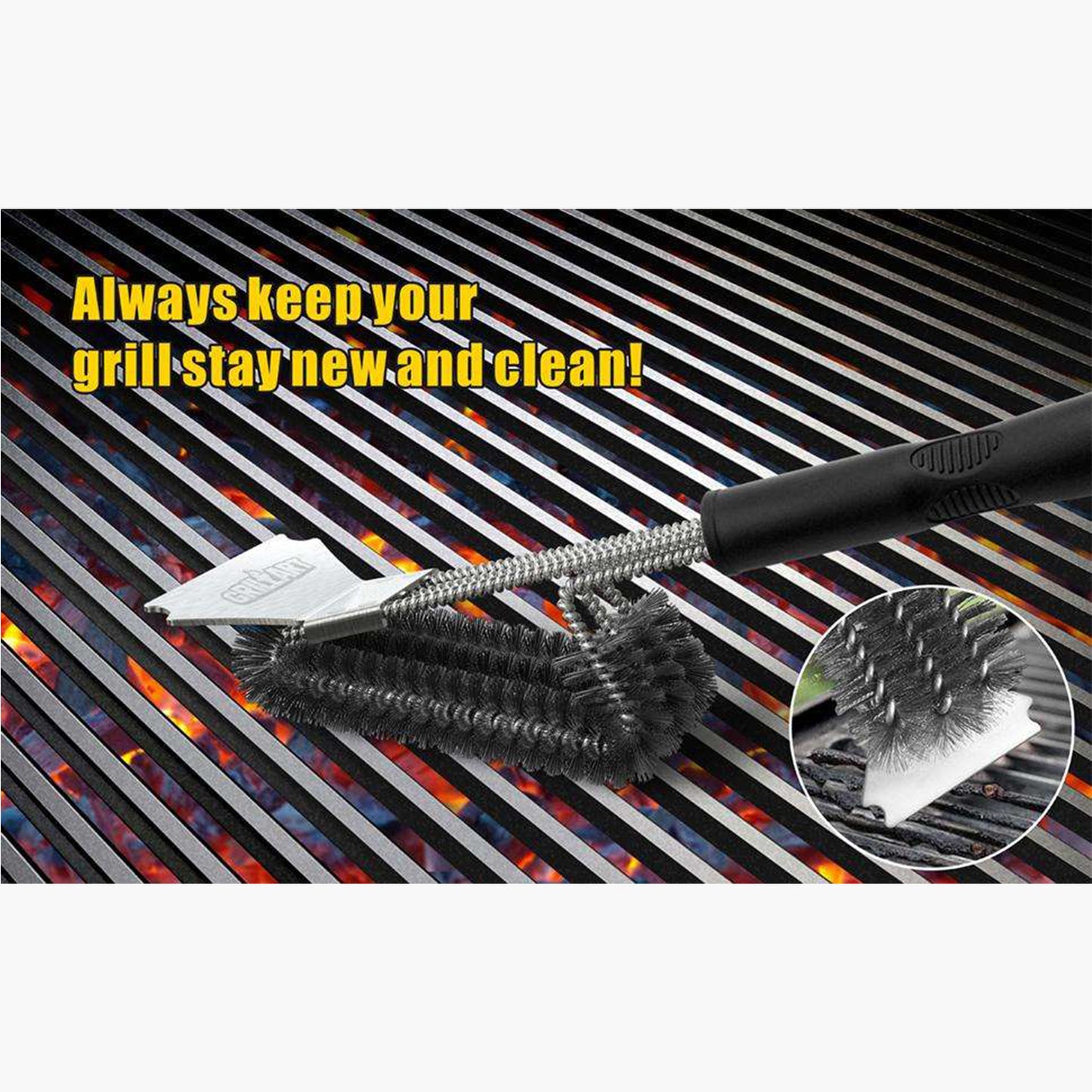 Stainless Steel BBQ Brush