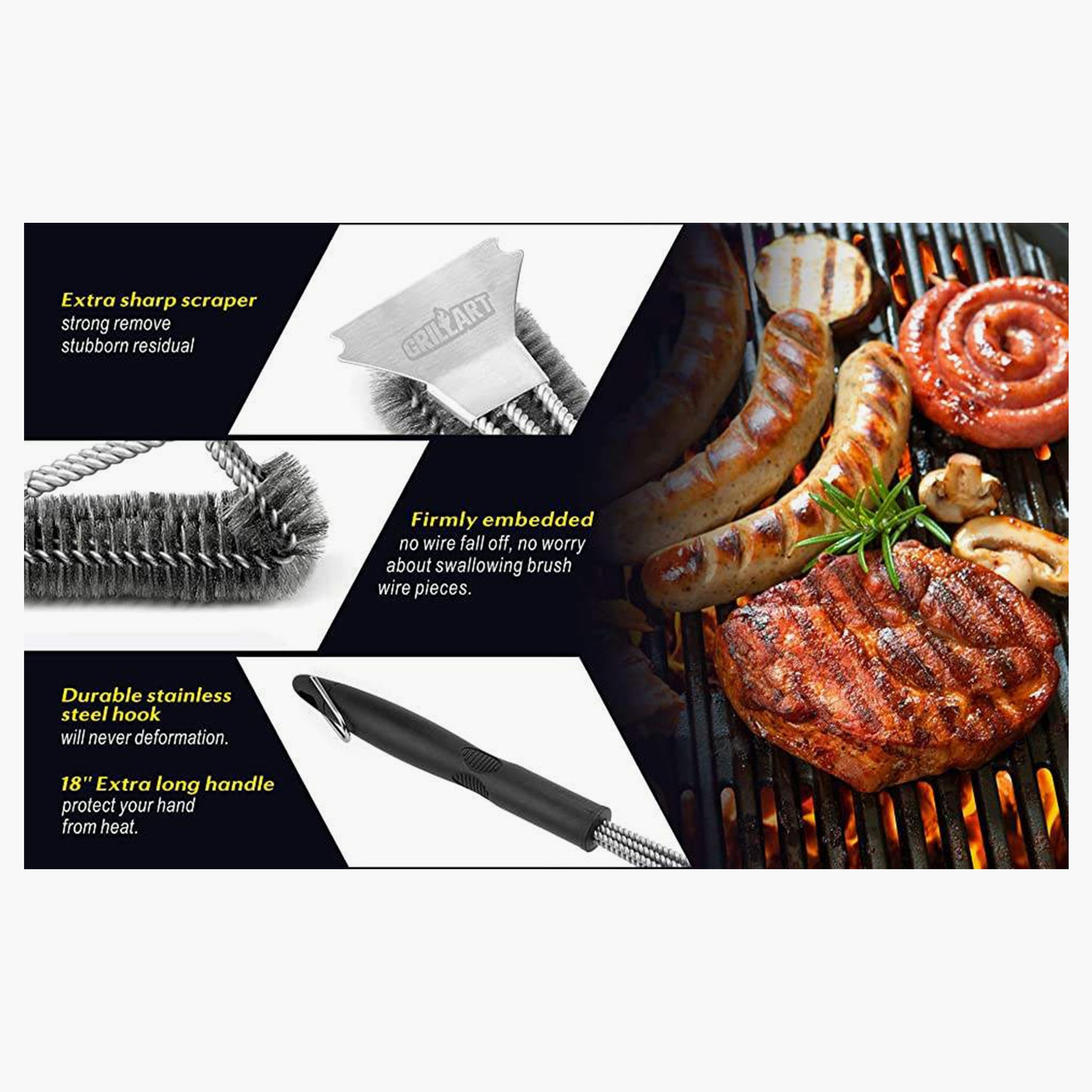 Stainless Steel BBQ Brush