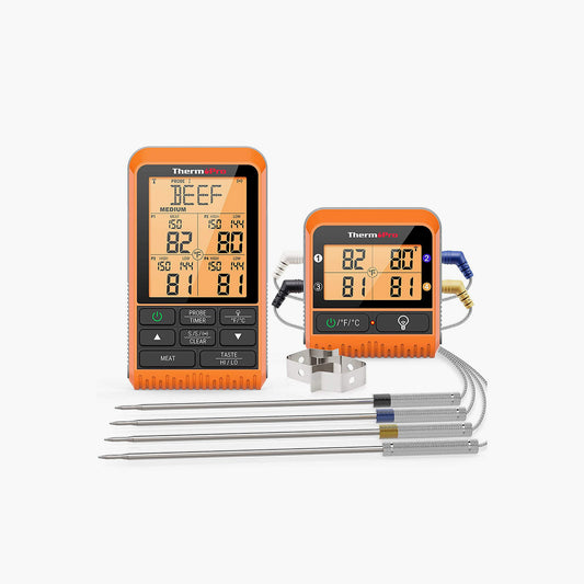 ThermoPro TP829 Digital Wireless Thermometer with 4 Probe 100ft Range